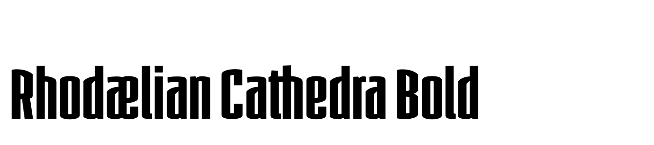 Rhodaelian Cathedra Bold